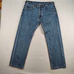 Levi 505 Regular Fit Jeans Men 36 x 30 Red Tab Straight Leg